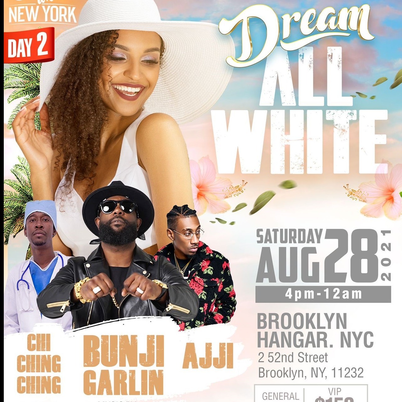 Dream Weekend NY -  All White Ft. Bunji Chi Ching ching Ajji