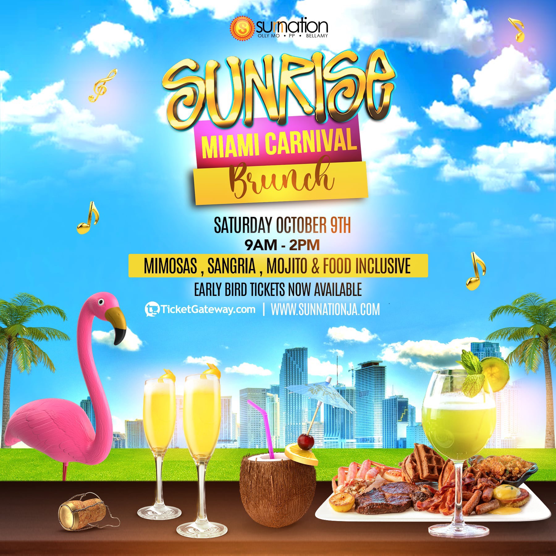 Sunrise Miami Carnival Brunch