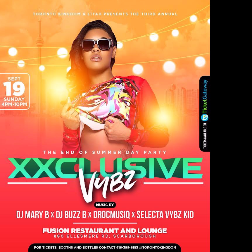XXCLUSIVE VYBZ - THE END OF SUMMER DAY PARTY EDITION