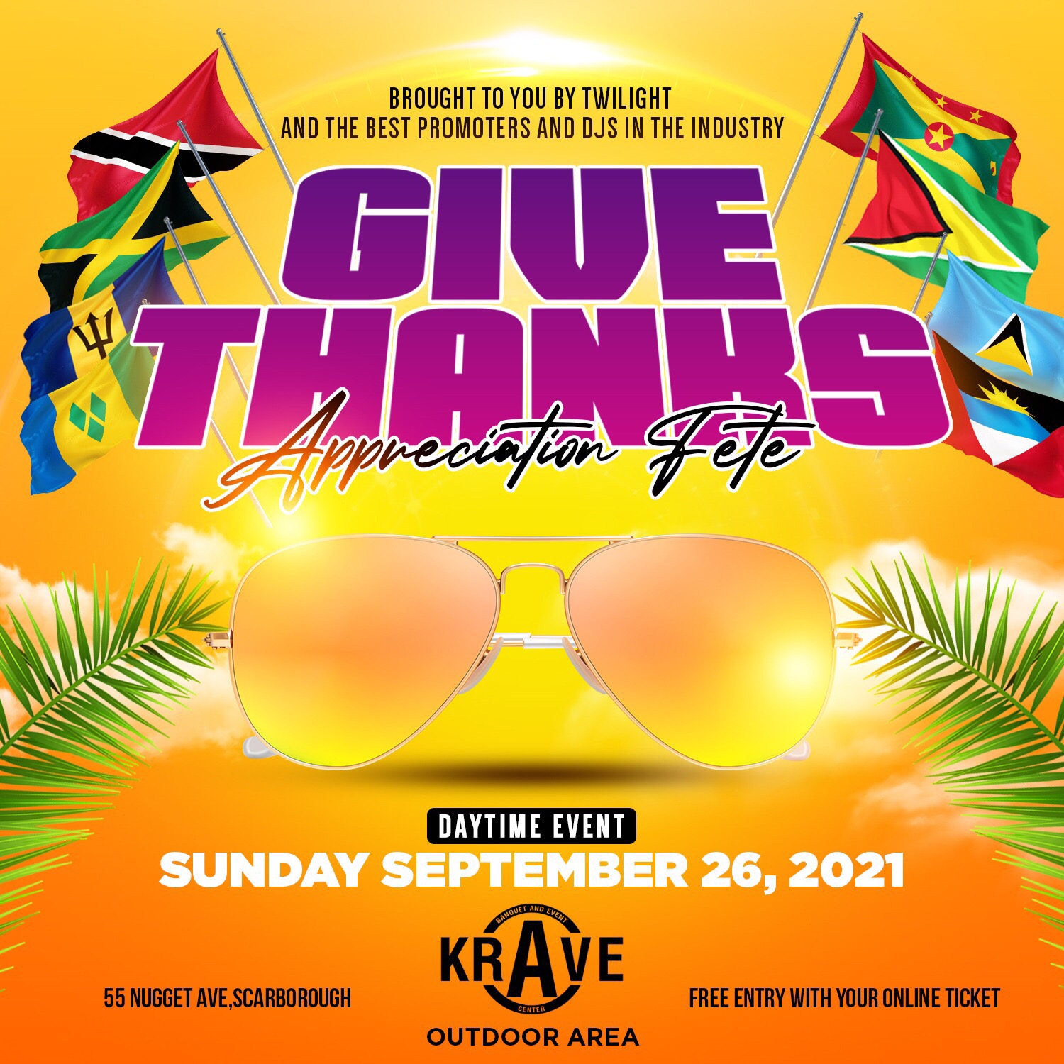 Give Thanks Appreciation fete - Presented by Twilight and the best Promoters and Djs in the industry