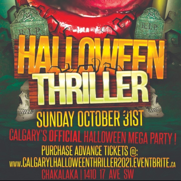 Calgary Halloween Thriller 2021 | Sun Oct 31 | Official Mega Party! 