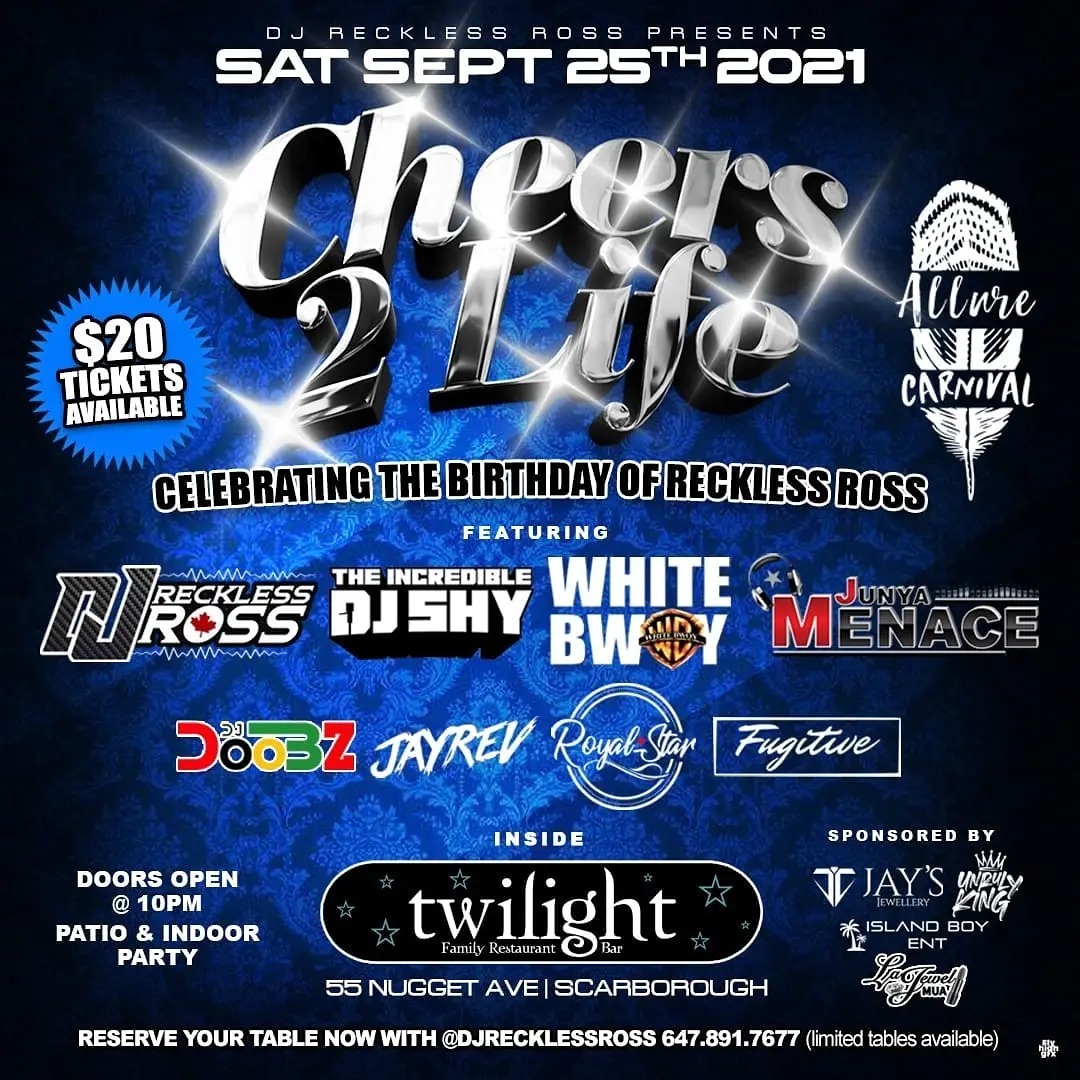 Cheers 2 Life - September 25th @ Twilight