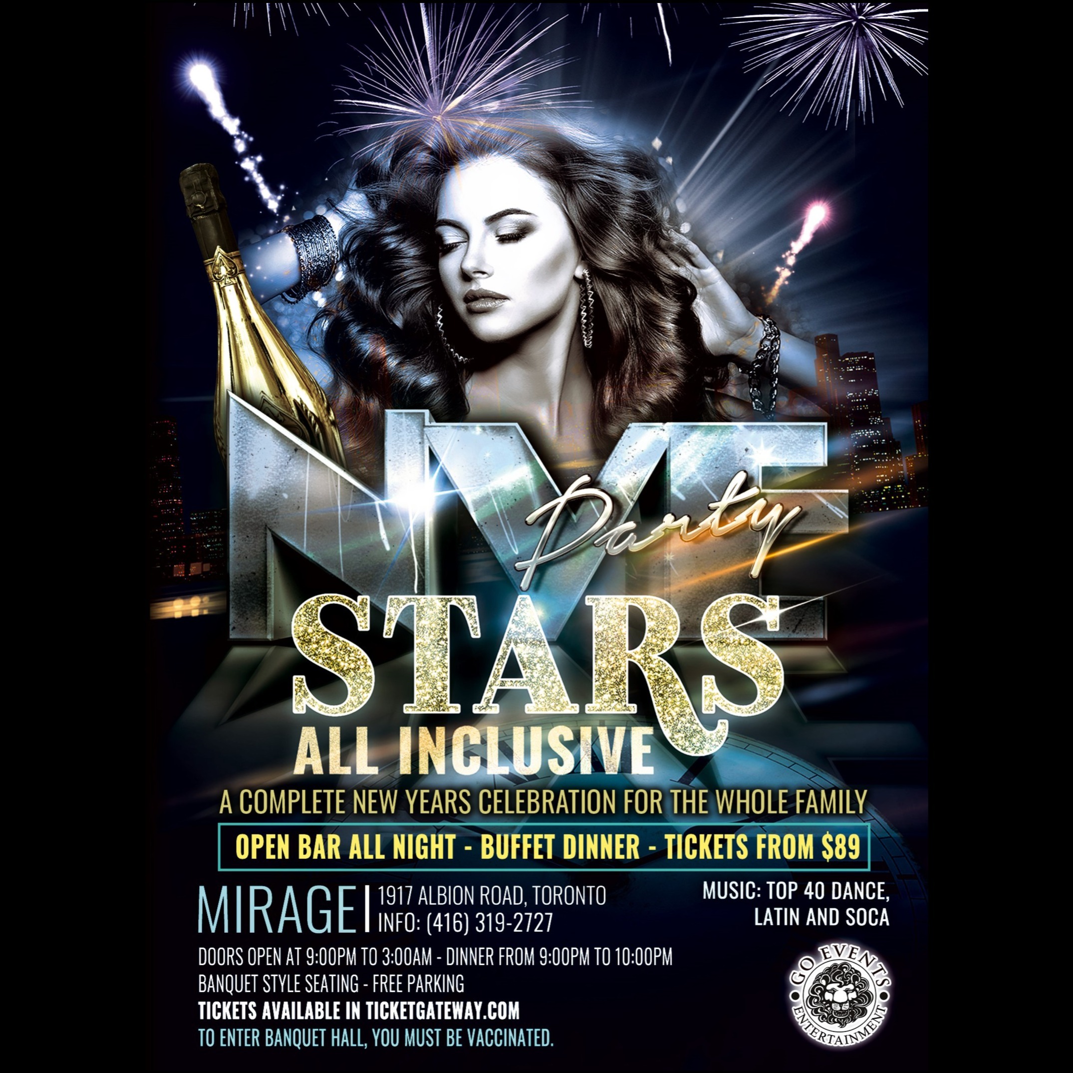 Stars New years Eve, All Inclusive