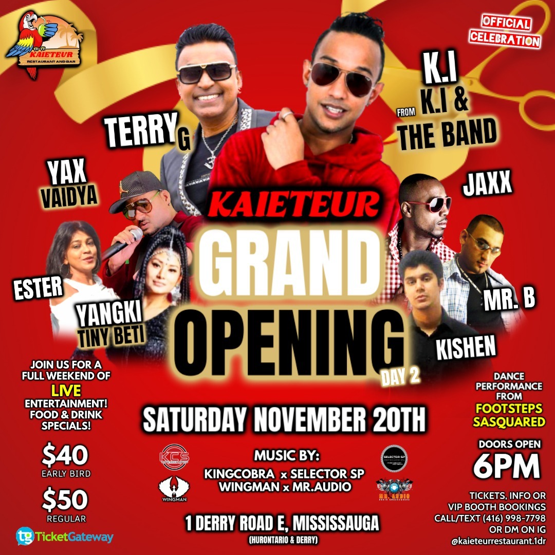 Kaieteur Grand Opening (featuring Ki & Terry G) 