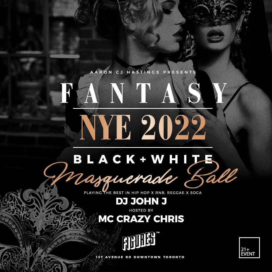 Fantasy Nye 2022 Black + White Masquerade Ball 