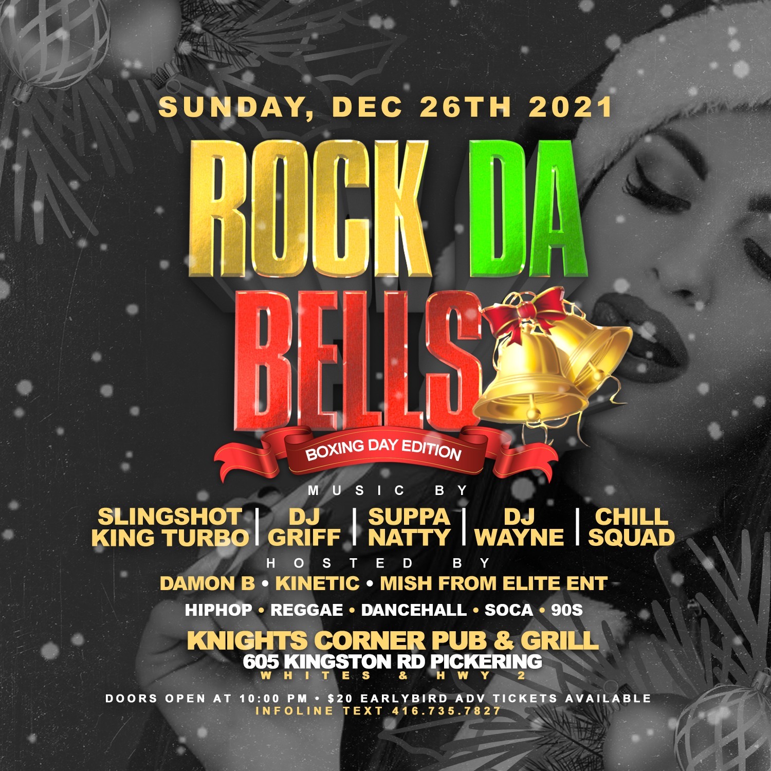 Rock Da Bells Boxing Day Party @ Knights Corner Pub & Grill (pickering) 