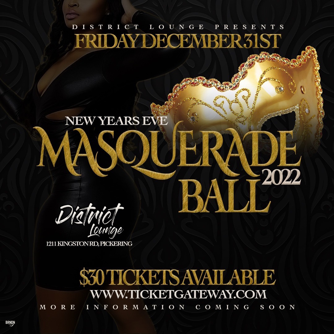 2022 NYE Masquerade Ball Pickering Elite NightLife Group