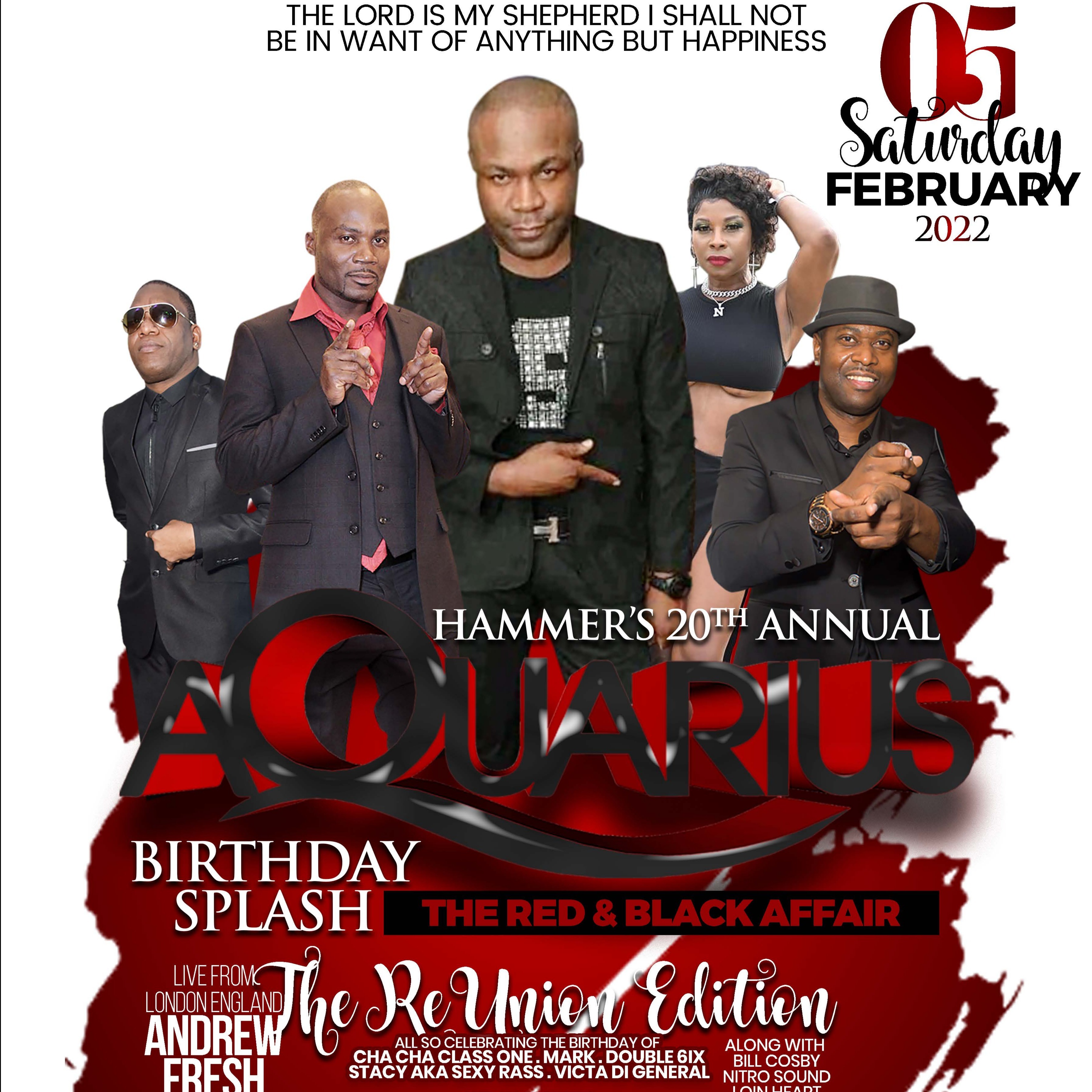 HAMMER'S 20TH ANNUAL AQUARIUS BIRTHDAY SPLASH | THE RED & BLACK AFFAIR