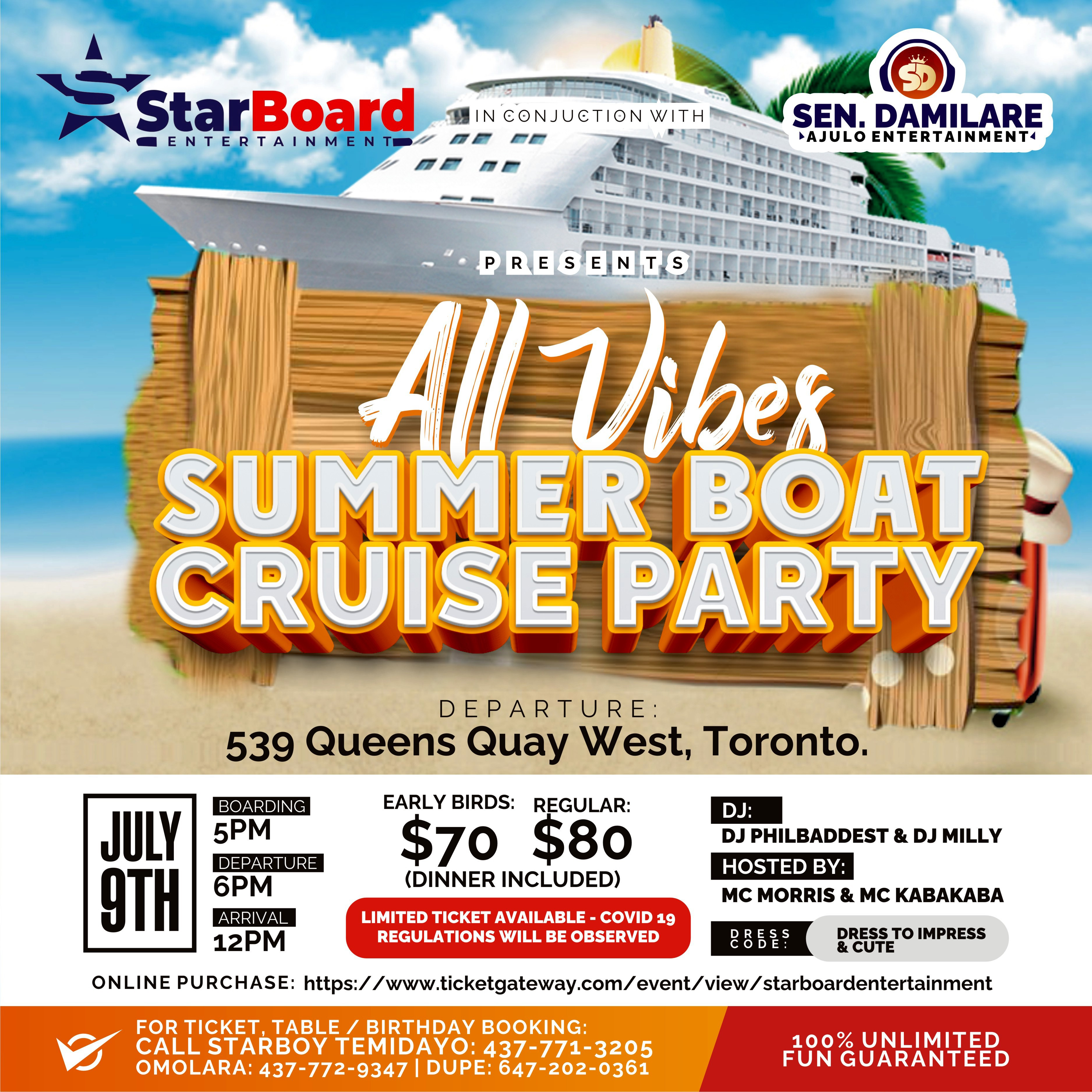 ALL VIBES SUMMER BOAT CRUISE PARTY