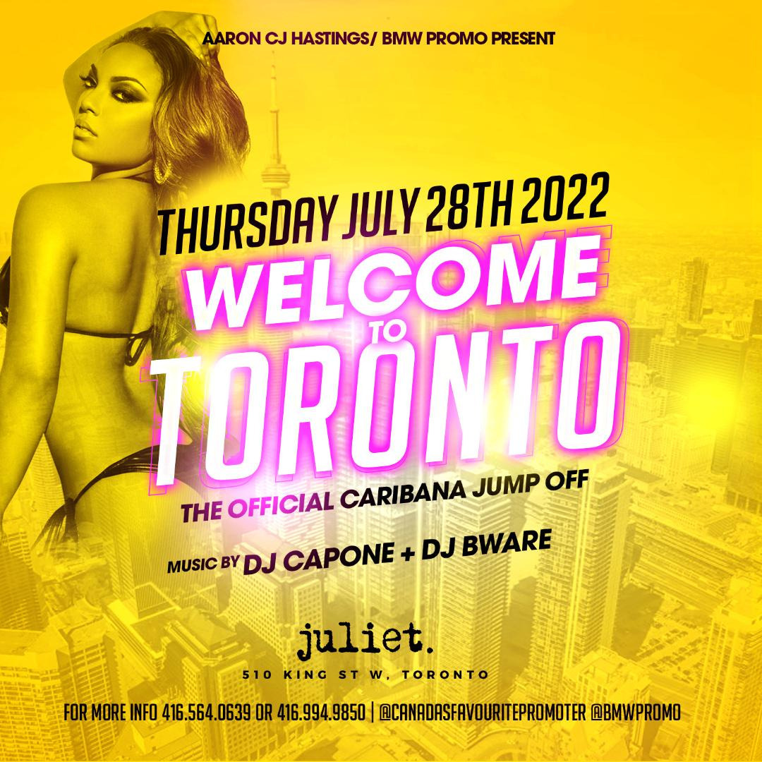 WELCOME TO TORONTO THE CARIBANA JUMP OFF