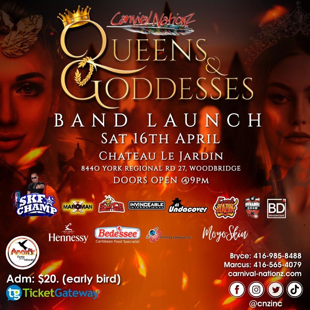 Carnival Nationz Band Launch 2022 - Queens and Goddesses