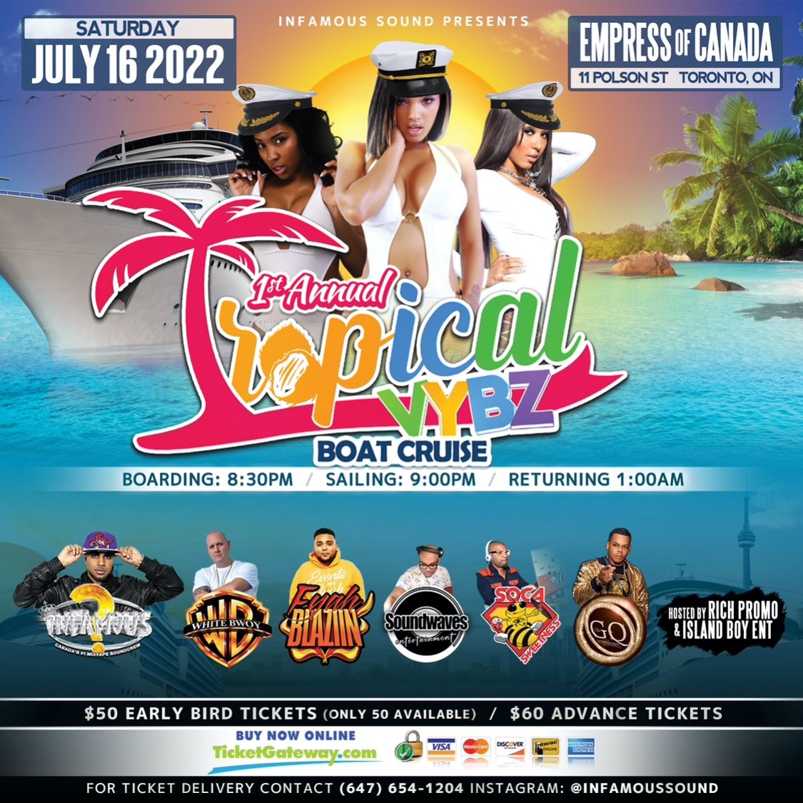 1st Annual Tropical Vybz Boat Cruise