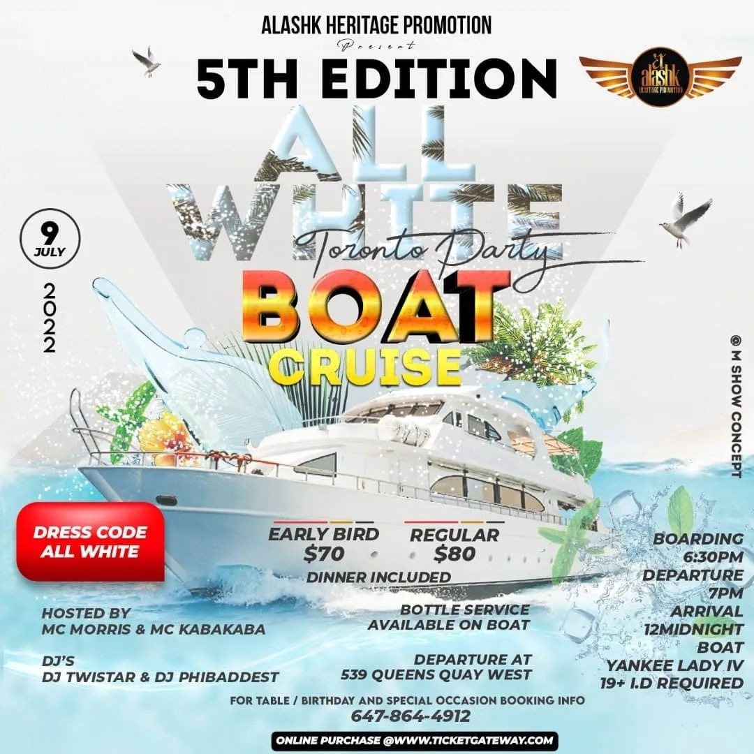 All WHITE TORONTO PARTY BOAT CRUISE