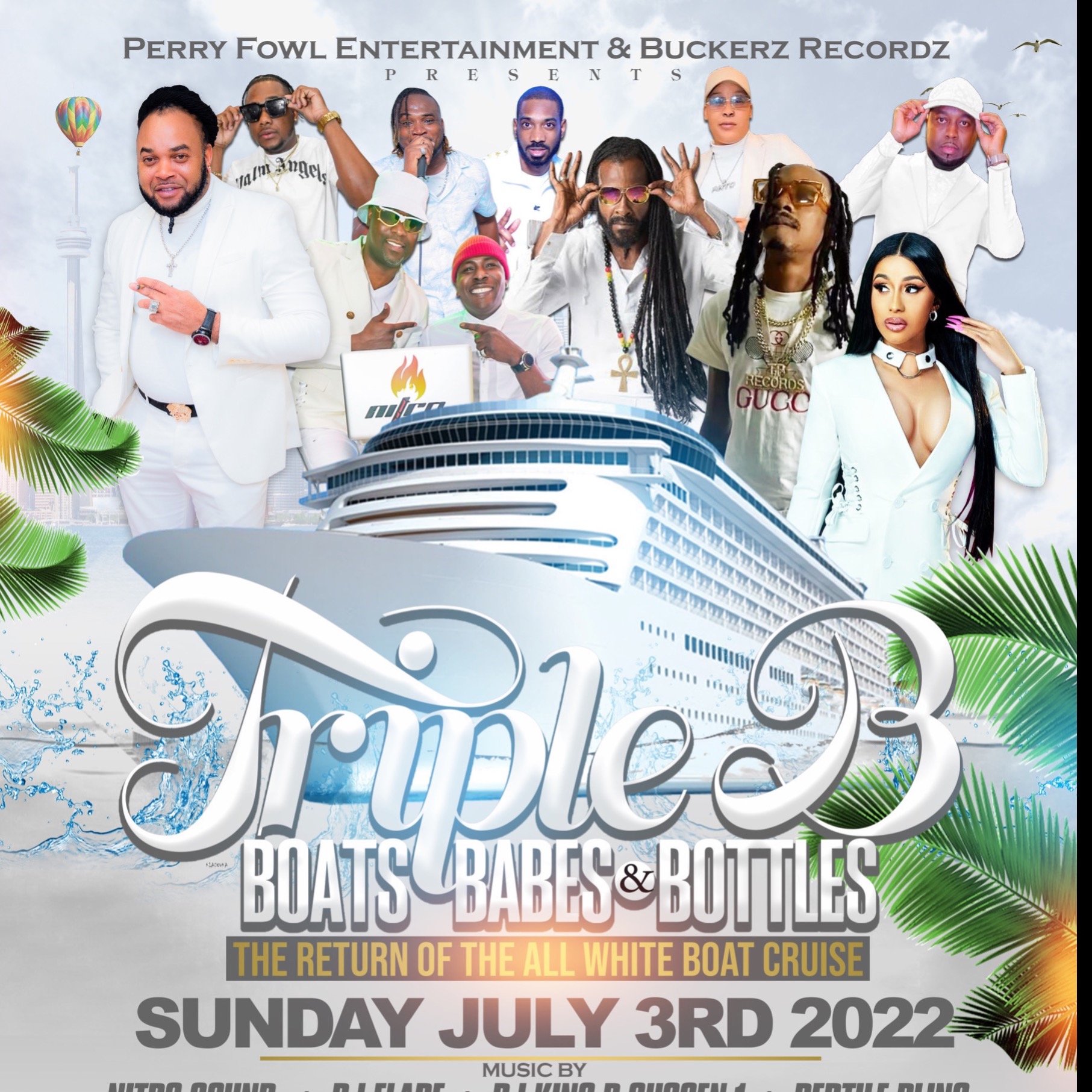 Boats Babes & Bottles All White Boat Cruise