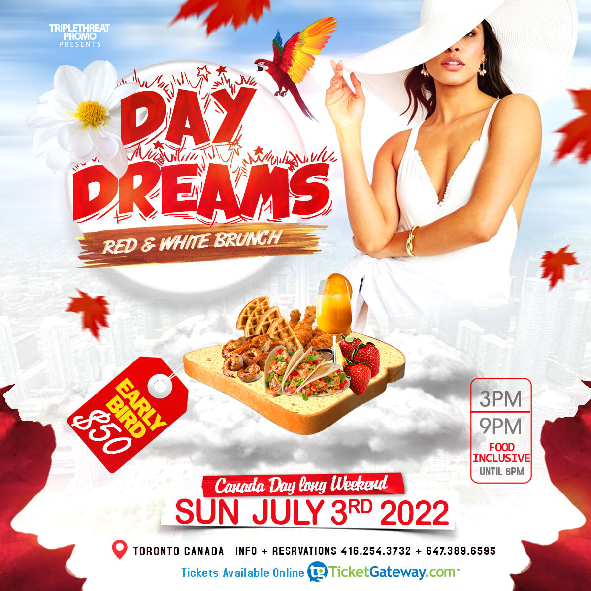 Day Dreams: Red and White Brunch