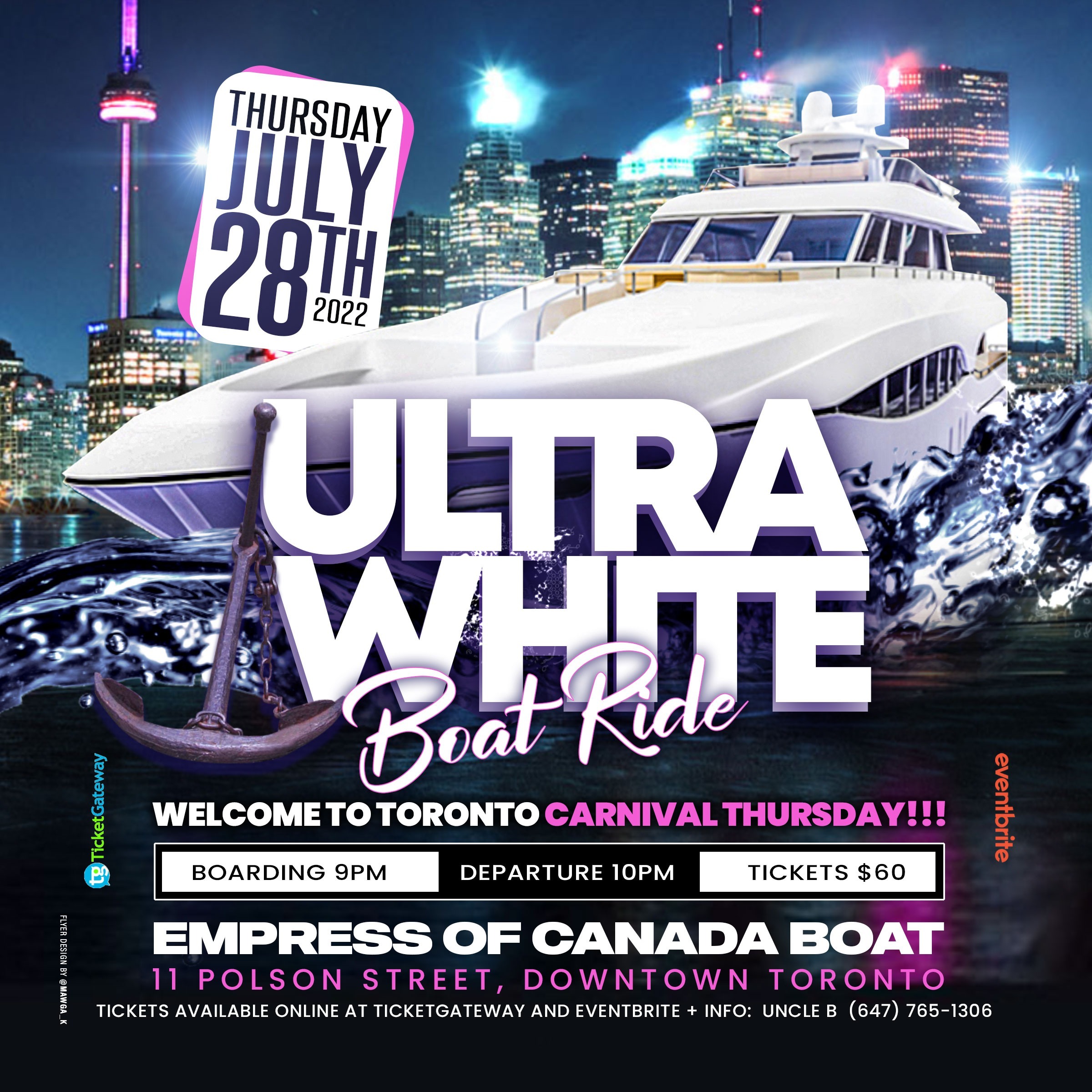ULTRA WHITE BOAT RIDE