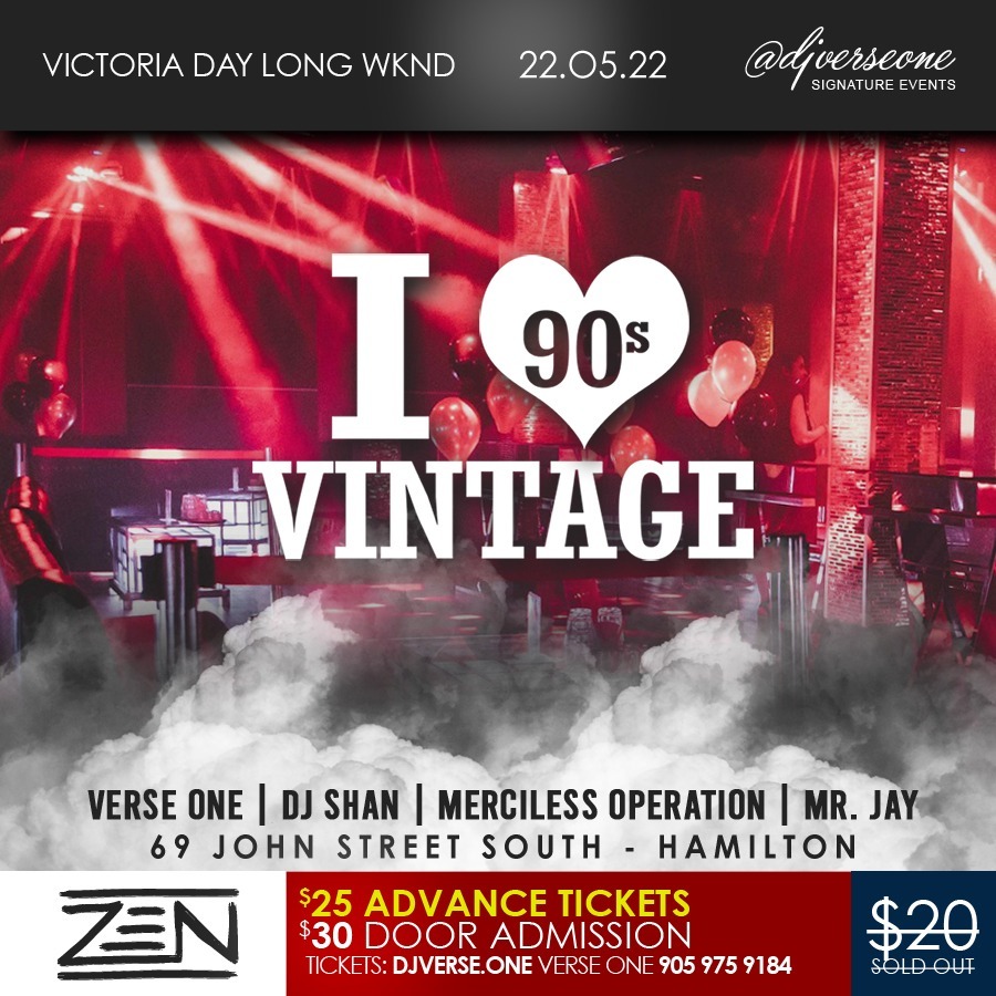 I ♥ Vintage w/Verse One, DJ Shan, Merciless Operation, Mr Jay