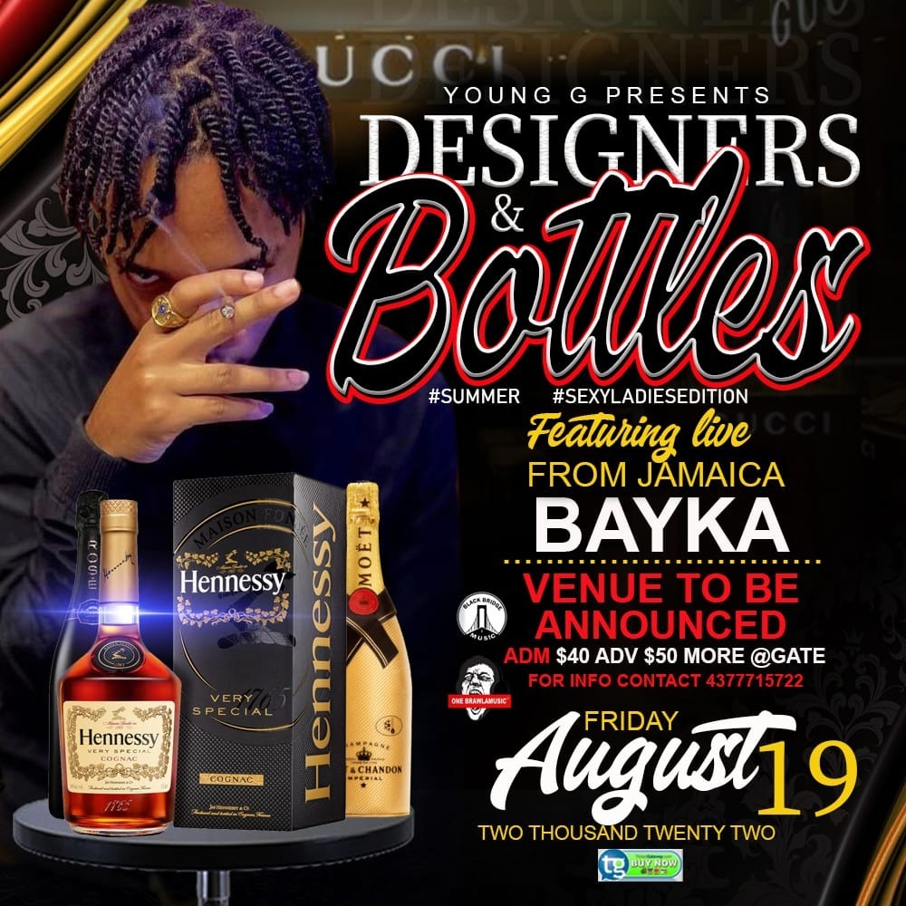 DESIGNERS & BOTTLES | Bayka Live In Canada