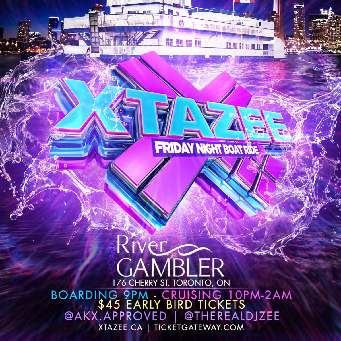 XTAZEE FRIDAY NIGHT BOAT RIDE