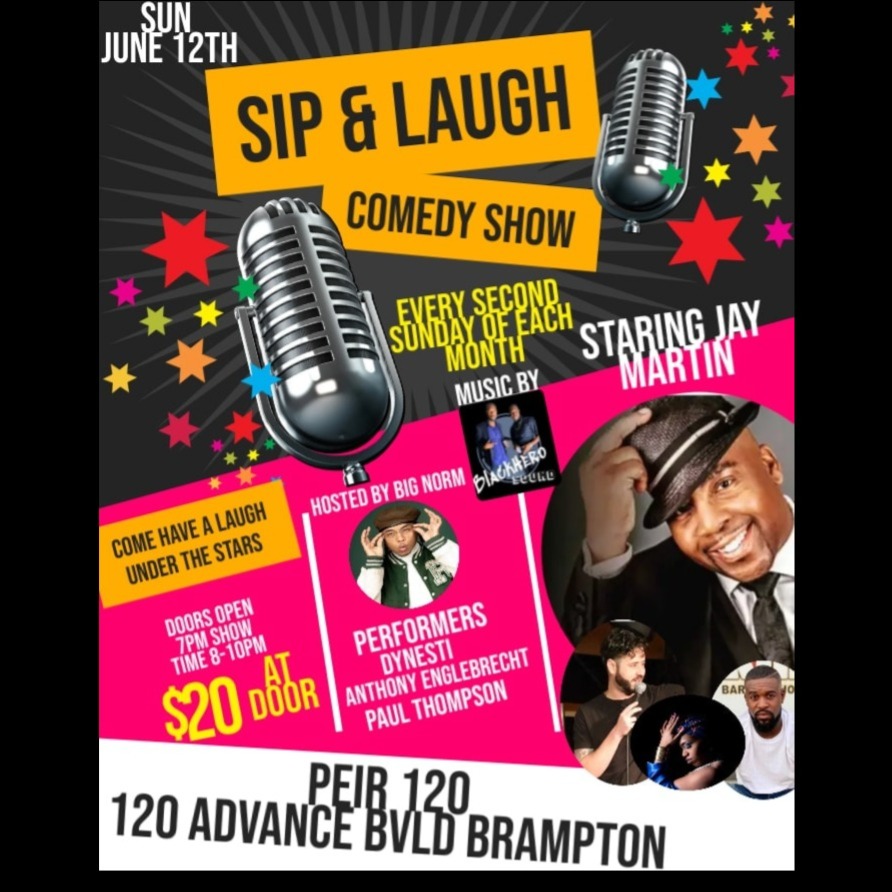 SIP AND LAUGH UNDER THE STARS STARING JAY MARTIN