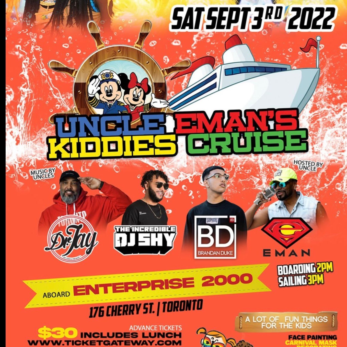 UNCLE EMAN'S KIDDIES CRUISE - PM BOAT