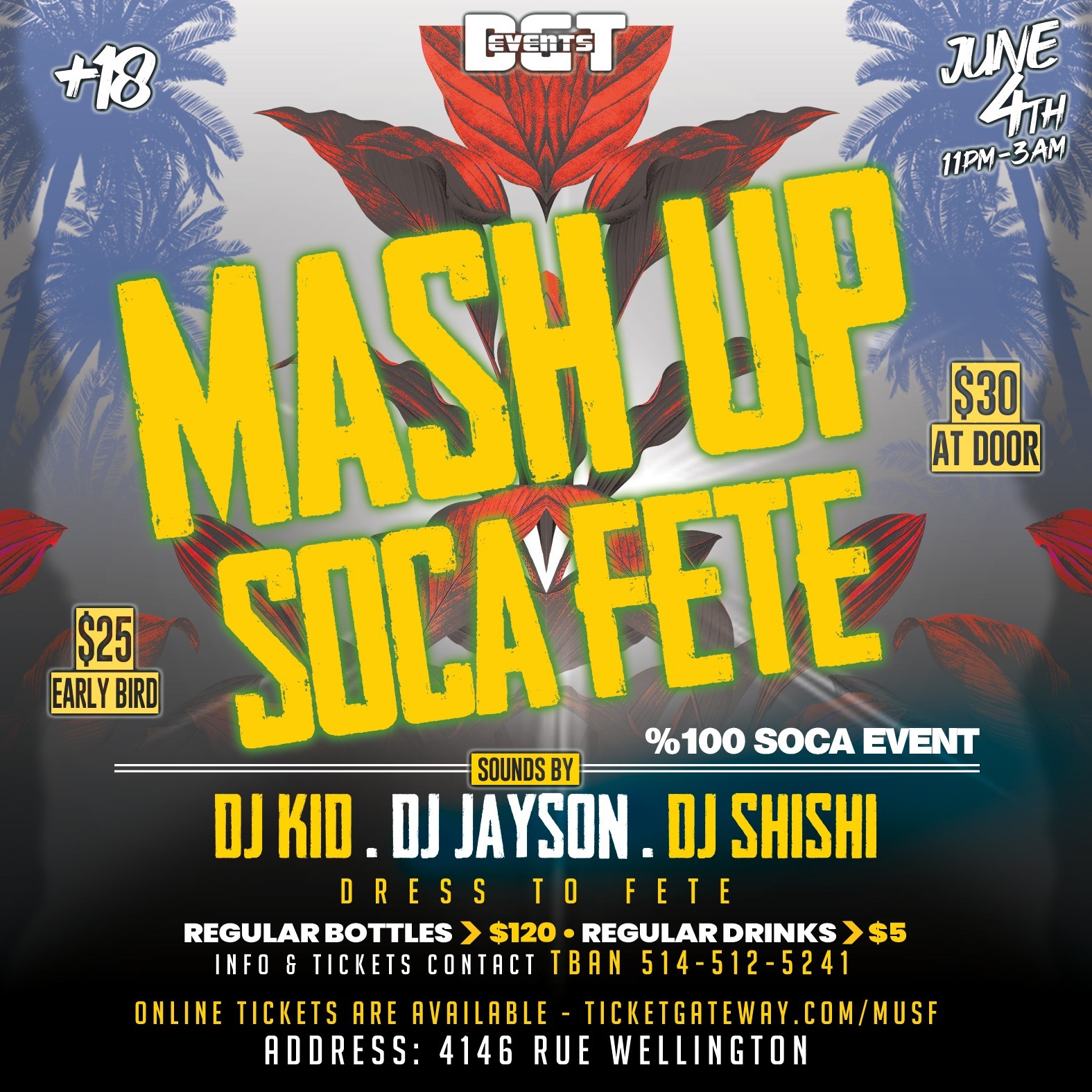 MASH UP SOCA FETE - MONTREAL