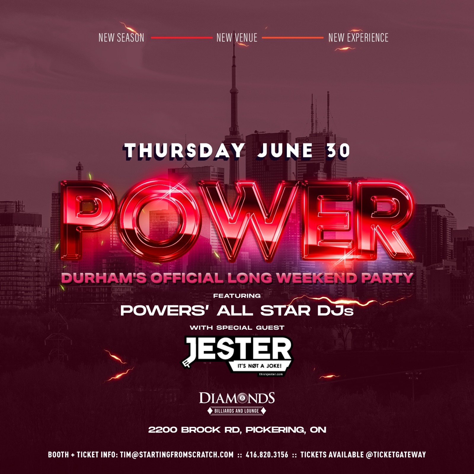 POWER - DURHAMS OFFICIAL LONG WEEKEND PARTY - THURSDAY JUNE 30 