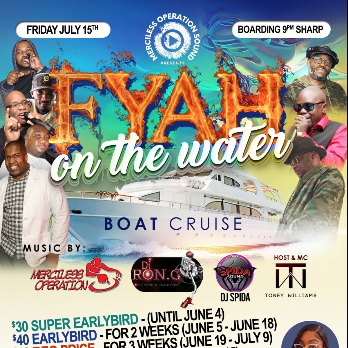 FYAH ON THE WATER BOAT CRUISE 