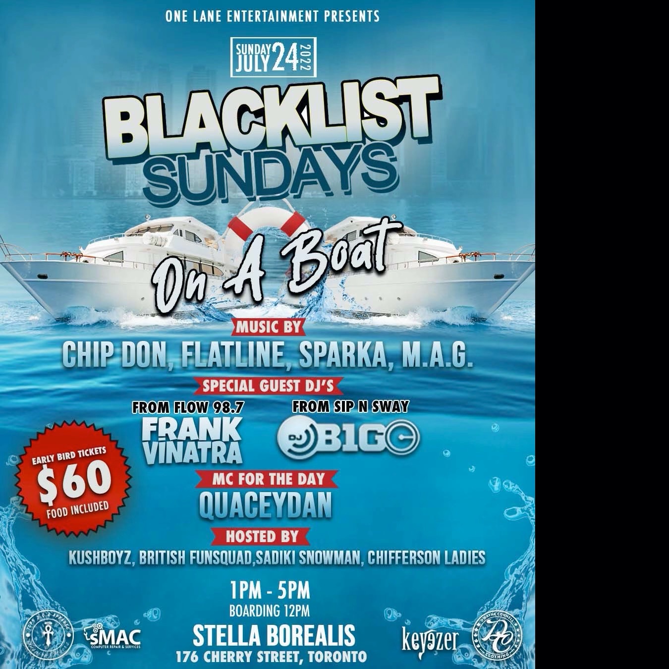 BlackList Sundays On A Boat