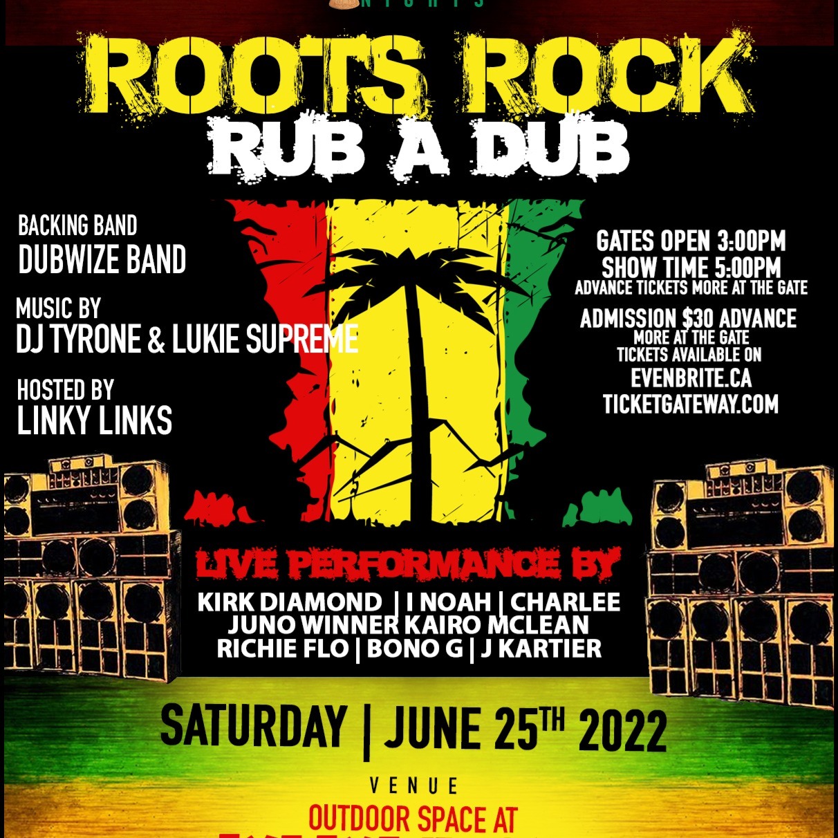 Live Reggae Nights.... Roots Rock Rub A Dub