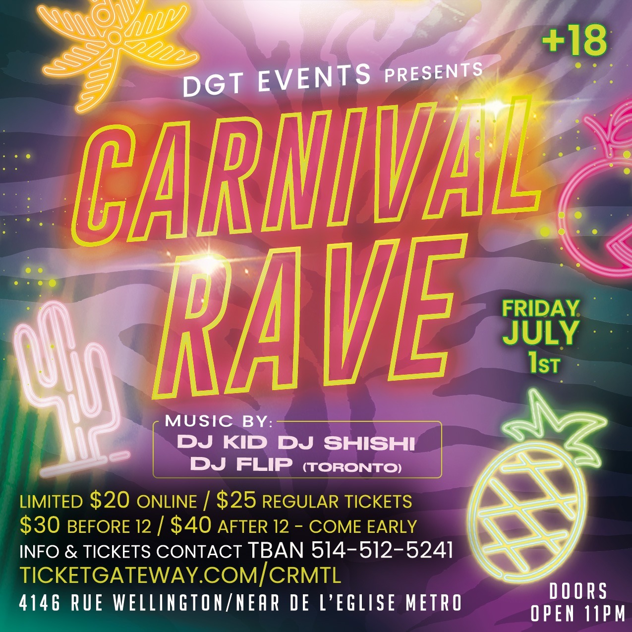 CARNIVAL RAVE - MONTREAL