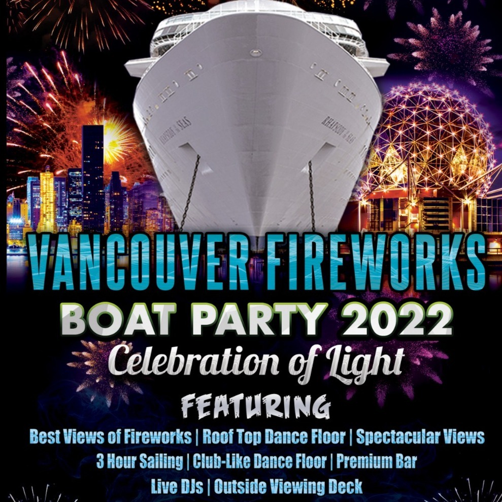 Vancouver Fireworks Boat Party 2022 | Celebration of Lights