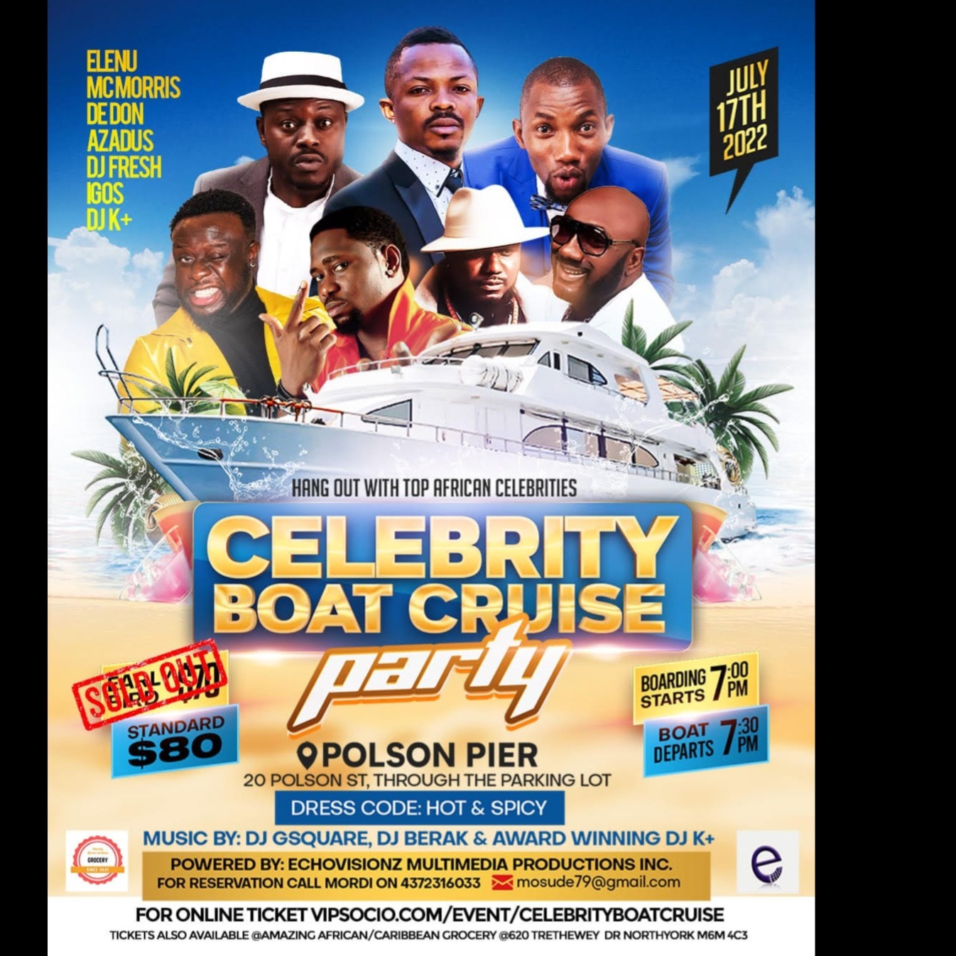Celebrity Boat Cruise Party