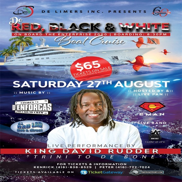 De RED, BLACK & WHITE BOAT CRUISE