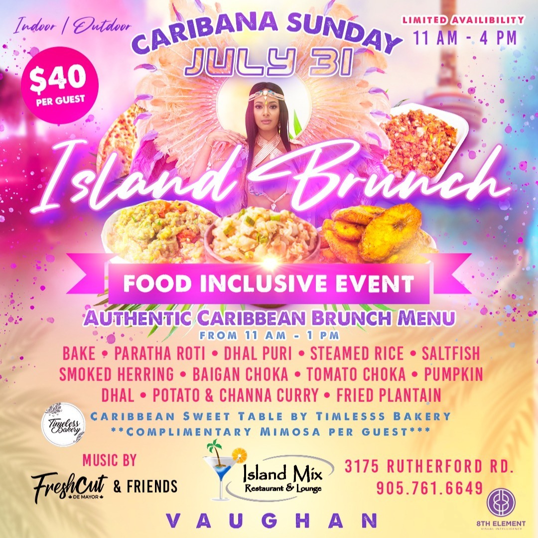 ISLAND BRUNCH - CARIBANA SUNDAY
