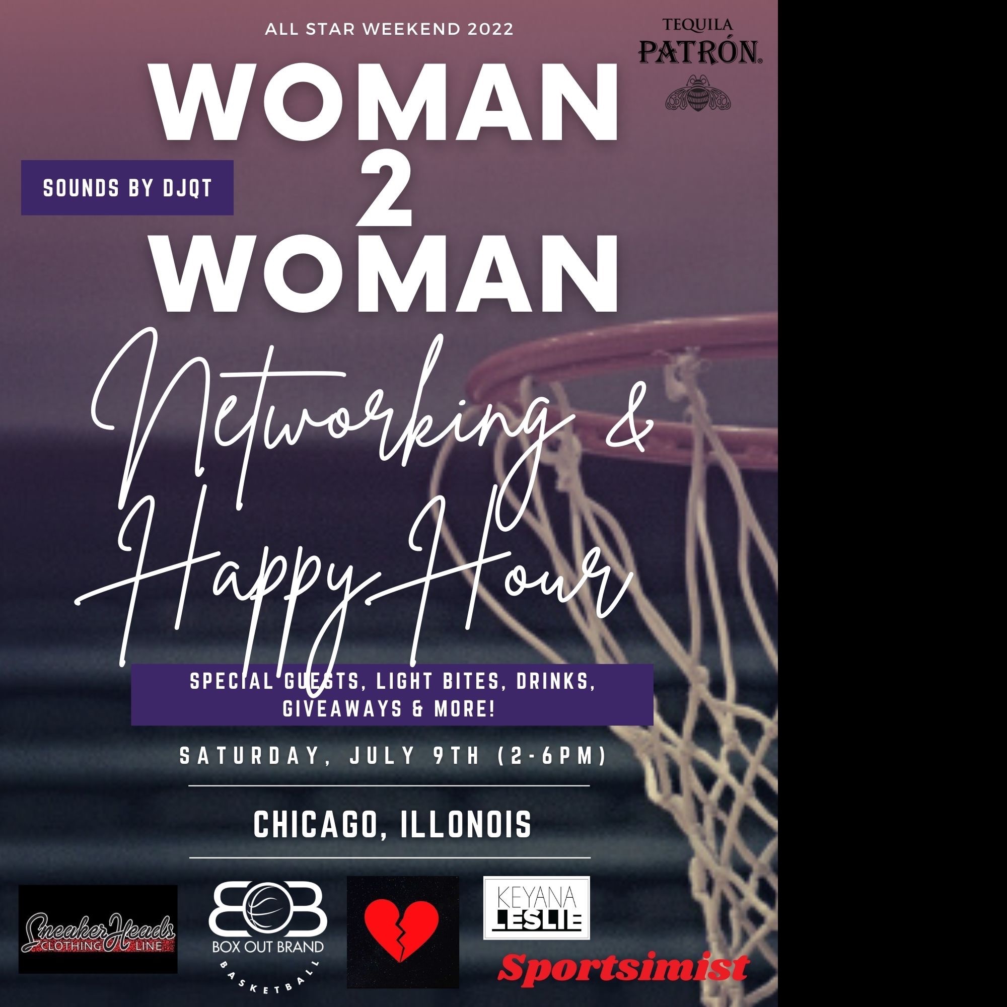 Woman 2 Woman: Networking & Happy Hour (WNBA ALL-STAR WEEKEND)