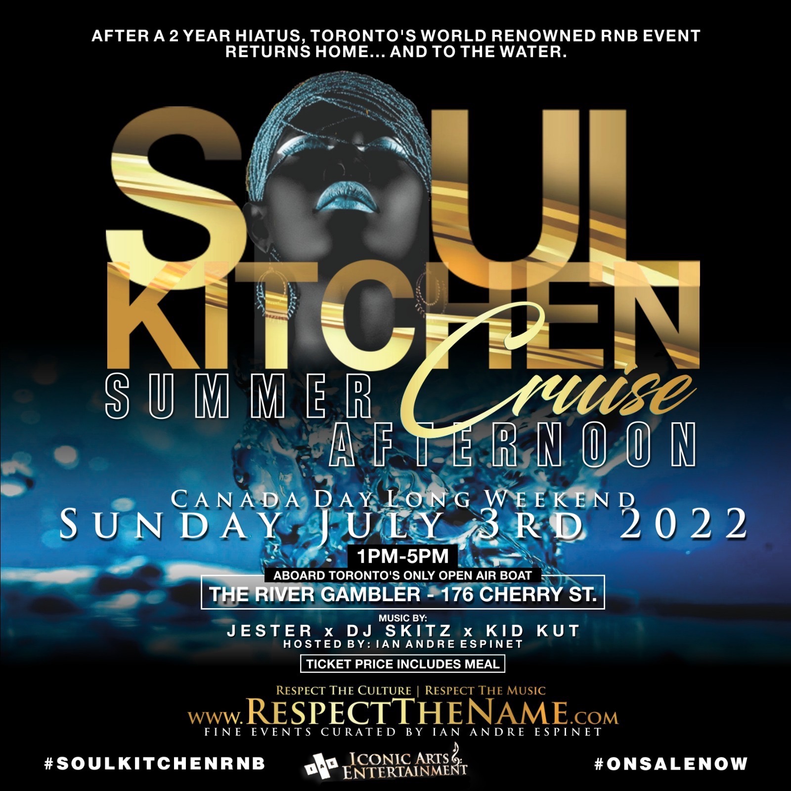 SOUL KITCHEN SUMMER AFTERNOON CRUISE | SUNDAY JULY 3RD | 1-5PM