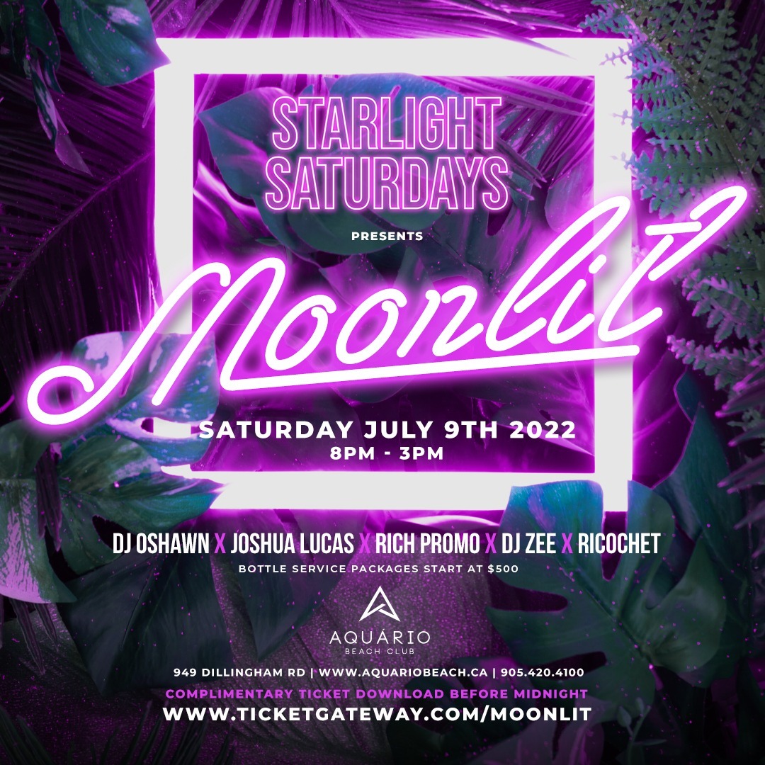 MoonLit - Complimentary Ticket valid before 1130 