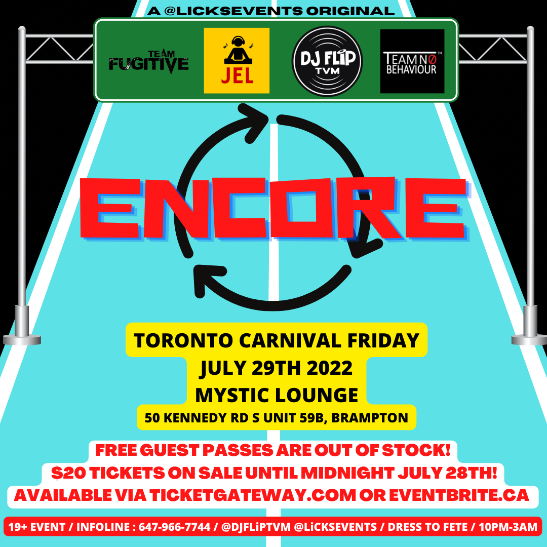 ENCORE - A @LICKSEVENTS ORIGINAL - CARIBANA FRIDAY NIGHT