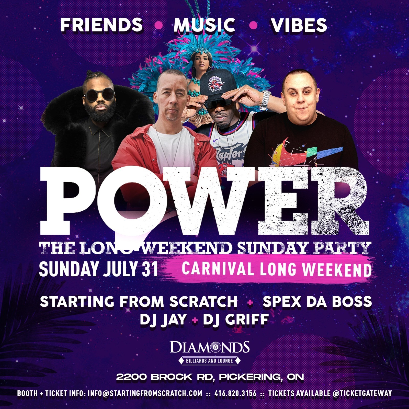 POWER CARNIVAL EDITION - DURHAMS OFFICIAL LONG WEEKEND PARTY - SUNDAY JULY 31