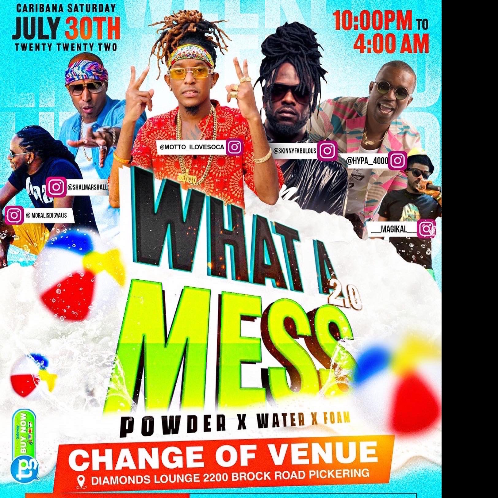 LIT WEEKEND TORONTO - Carnival Tabanca Costume Party & What A Mess Water Fete - JULY 30-31 2022