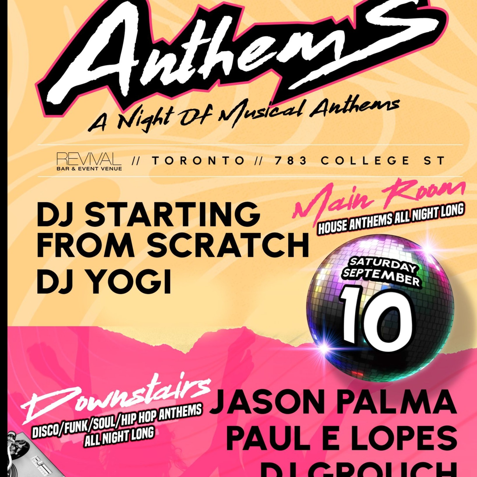 Anthems A Night Of House Music Anthems 2 FLOORS *TICKETS AVAIL AT DOOR *