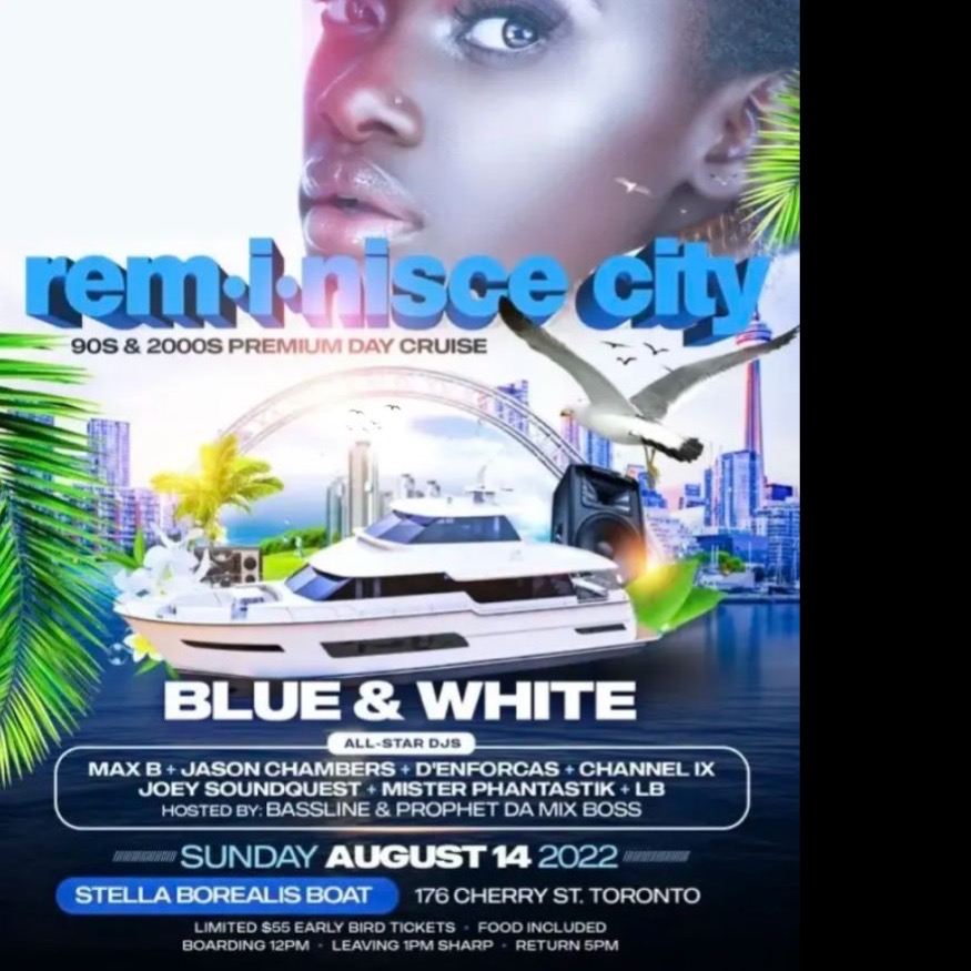 REMINISCE CITY (Blue & White) 90s & 2000s Premium 'Day' Cruise