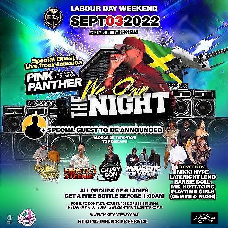 We Own The Night 2022 feat. Pink Panther live from Jamaica