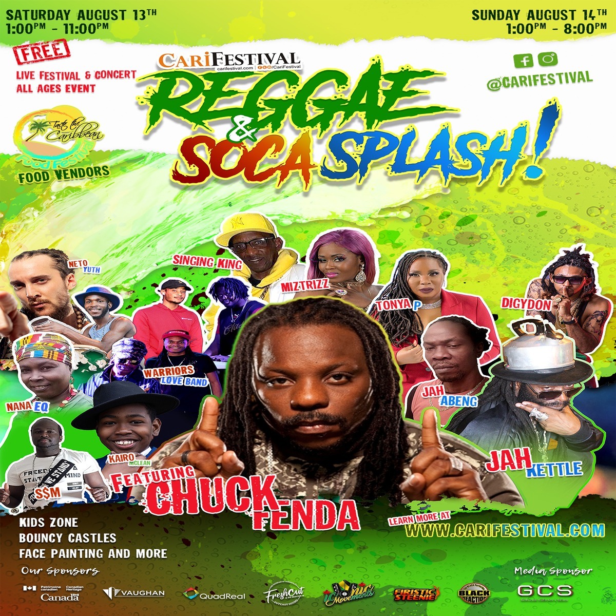 REGGAE VS SOCA SPLASH ft. TASTE THE CARIBBEAN