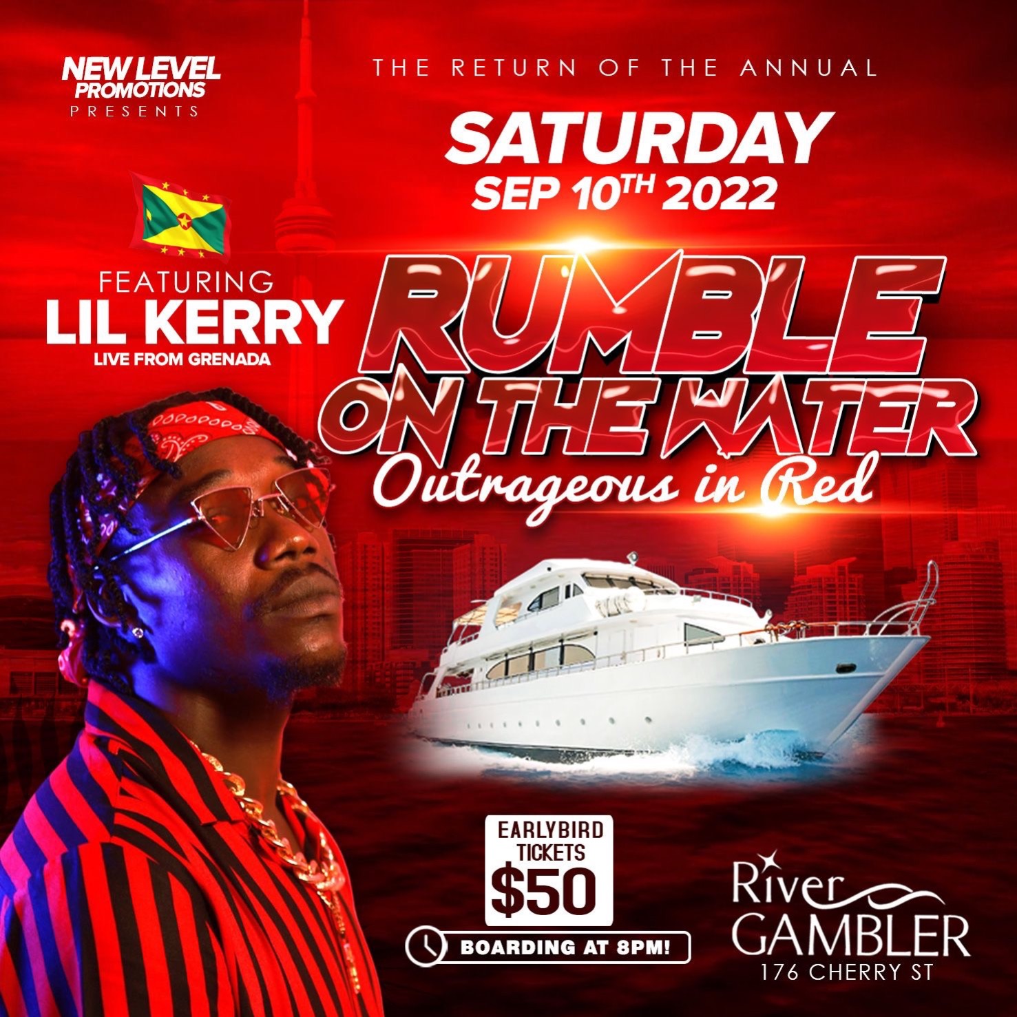 Rumble On The Water  Outrageous In Red