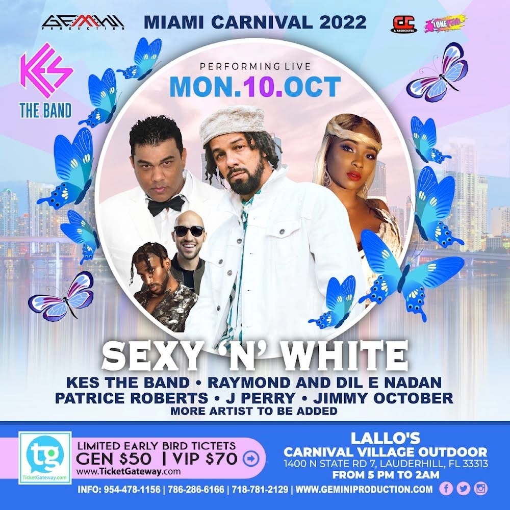 SEXY N WHITE - Miami Carnival Monday Soca Event