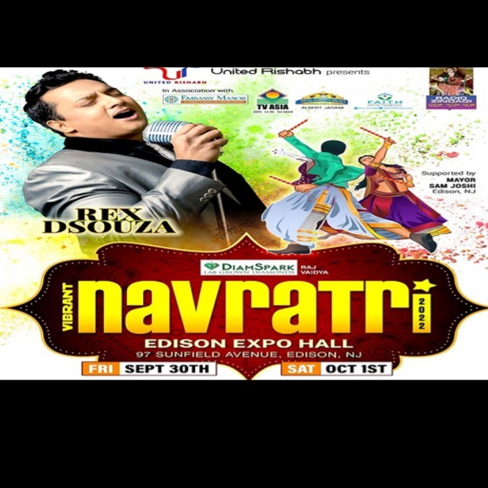 Rex D'Souza Garba New Jersey Expo Center - Sept 30 & Oct 1