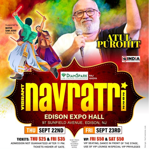 Atul Purohit Garba New Jersey Expo Center - Sept 22 & 23