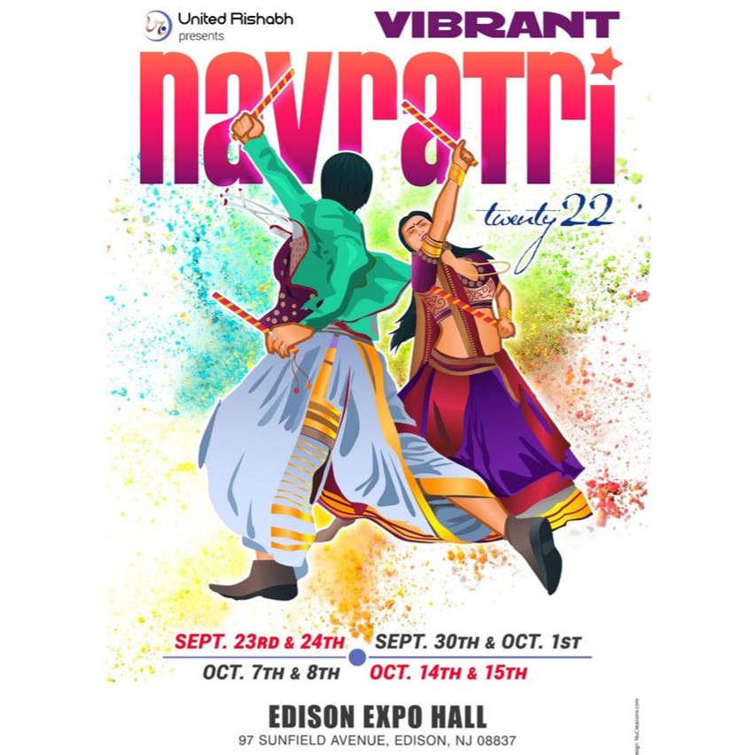 Vibrant Navratri Garba at New Jersey Expo Center - Oct 14 & 15